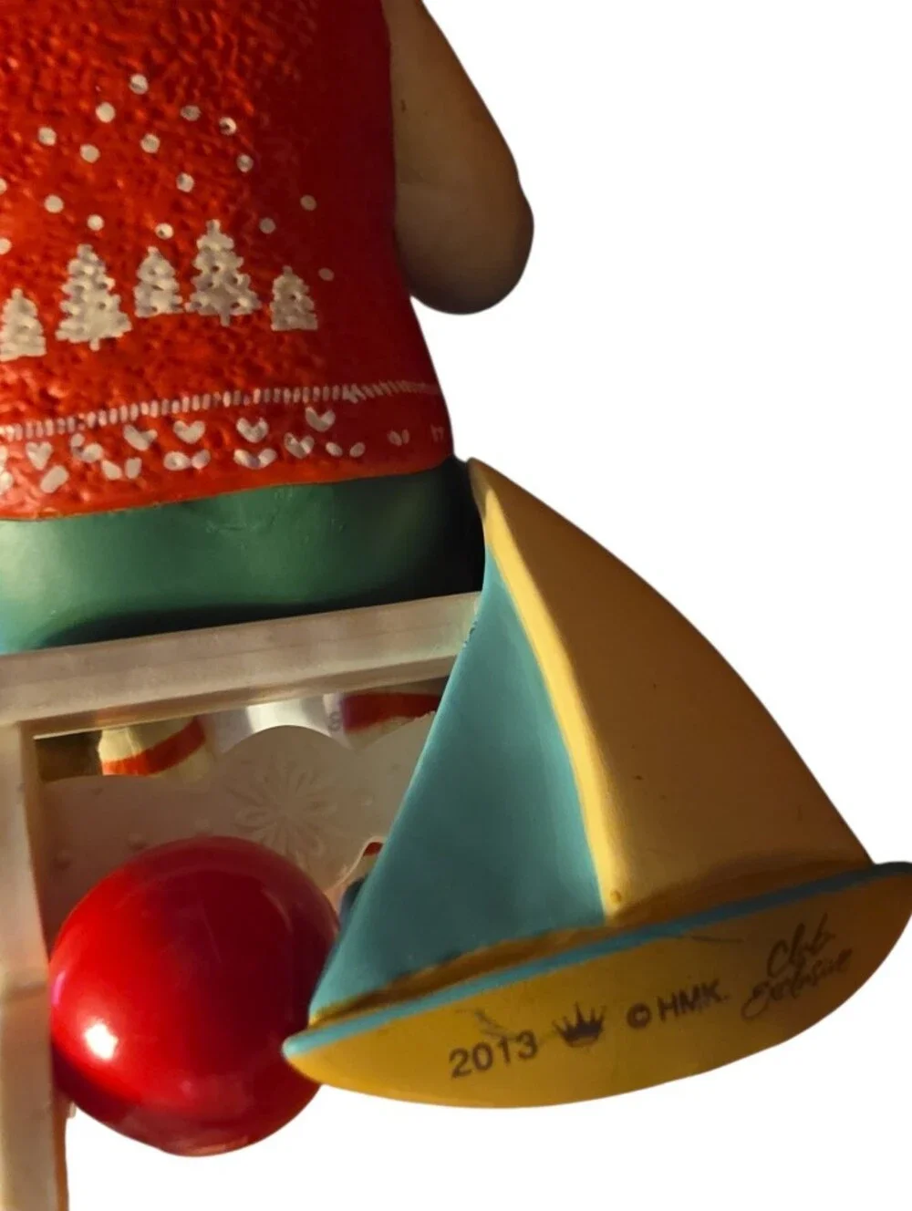 Hallmark Keepsake 2013 Santa Reading Christmas List Ornament Toy Train